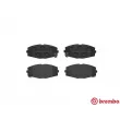 Jeu de 4 plaquettes de frein avant BREMBO P 83 020 - Visuel 1