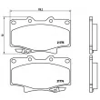 Jeu de 4 plaquettes de frein avant BREMBO P 83 025 - Visuel 2