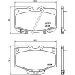 Jeu de 4 plaquettes de frein avant BREMBO P 83 026 - Visuel 2