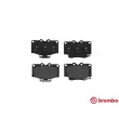 Jeu de 4 plaquettes de frein avant BREMBO P 83 026 - Visuel 1