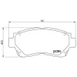 Jeu de 4 plaquettes de frein avant BREMBO P 83 027 - Visuel 2