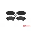 Jeu de 4 plaquettes de frein avant BREMBO P 83 027 - Visuel 1