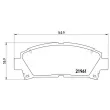 Jeu de 4 plaquettes de frein avant BREMBO P 83 028 - Visuel 2
