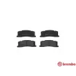 Jeu de 4 plaquettes de frein arrière BREMBO P 83 030 - Visuel 1