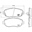 Jeu de 4 plaquettes de frein avant BREMBO P 83 037 - Visuel 2