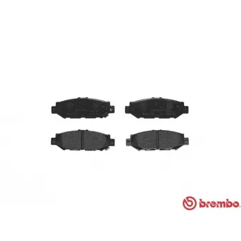 Jeu de 4 plaquettes de frein arrière BREMBO P 83 038