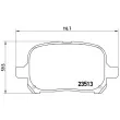 Jeu de 4 plaquettes de frein avant BREMBO P 83 040 - Visuel 2