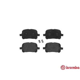 Jeu de 4 plaquettes de frein avant BREMBO P 83 040