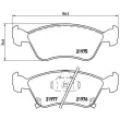 Jeu de 4 plaquettes de frein avant BREMBO P 83 041 - Visuel 2