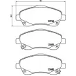 Jeu de 4 plaquettes de frein avant BREMBO P 83 046 - Visuel 2