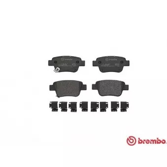 Jeu de 4 plaquettes de frein arrière BREMBO P 83 047