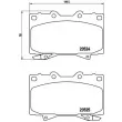 Jeu de 4 plaquettes de frein avant BREMBO P 83 048 - Visuel 2
