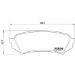 Jeu de 4 plaquettes de frein arrière BREMBO P 83 049 - Visuel 2