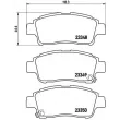 Jeu de 4 plaquettes de frein avant BREMBO P 83 050 - Visuel 2