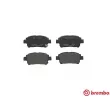 Jeu de 4 plaquettes de frein avant BREMBO P 83 051 - Visuel 1