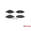 Jeu de 4 plaquettes de frein avant BREMBO P 83 053 - Visuel 1
