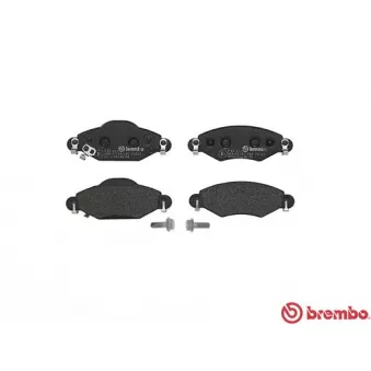 Jeu de 4 plaquettes de frein avant BREMBO P 83 053