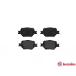 Jeu de 4 plaquettes de frein avant BREMBO P 83 054 - Visuel 1