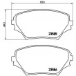 Jeu de 4 plaquettes de frein avant BREMBO P 83 055 - Visuel 2
