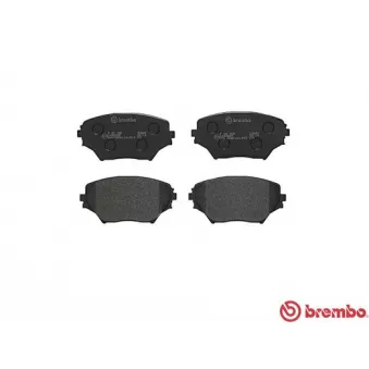 Jeu de 4 plaquettes de frein avant BREMBO