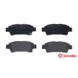Jeu de 4 plaquettes de frein arrière BREMBO P 83 056 - Visuel 1