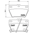 Jeu de 4 plaquettes de frein arrière BREMBO P 83 057 - Visuel 2