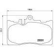 Jeu de 4 plaquettes de frein avant BREMBO P 83 058 - Visuel 2