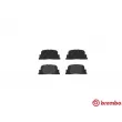 Jeu de 4 plaquettes de frein arrière BREMBO P 83 063 - Visuel 1