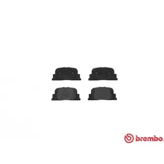 Jeu de 4 plaquettes de frein arrière BREMBO P 83 063