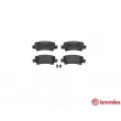 Jeu de 4 plaquettes de frein arrière BREMBO P 83 065 - Visuel 1