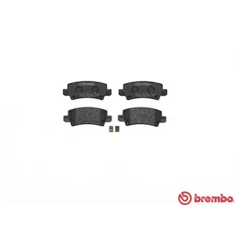 Jeu de 4 plaquettes de frein arrière BREMBO