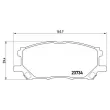Jeu de 4 plaquettes de frein avant BREMBO P 83 067 - Visuel 2