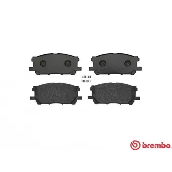 Jeu de 4 plaquettes de frein avant BREMBO P 83 067