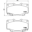 Jeu de 4 plaquettes de frein avant BREMBO P 83 069 - Visuel 2