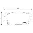 Jeu de 4 plaquettes de frein avant BREMBO P 83 070 - Visuel 2
