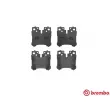 Jeu de 4 plaquettes de frein arrière BREMBO P 83 076 - Visuel 1