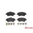 Jeu de 4 plaquettes de frein avant BREMBO P 83 079 - Visuel 1