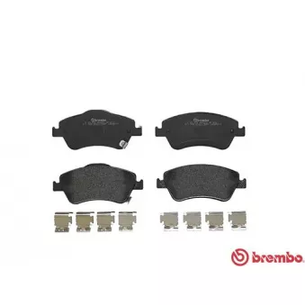 Jeu de 4 plaquettes de frein avant BREMBO
