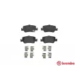 Jeu de 4 plaquettes de frein arrière BREMBO P 83 080 - Visuel 1