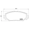Jeu de 4 plaquettes de frein avant BREMBO P 83 082 - Visuel 2