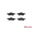 Jeu de 4 plaquettes de frein arrière BREMBO P 83 087 - Visuel 1