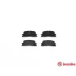 Jeu de 4 plaquettes de frein arrière BREMBO P 83 088 - Visuel 1