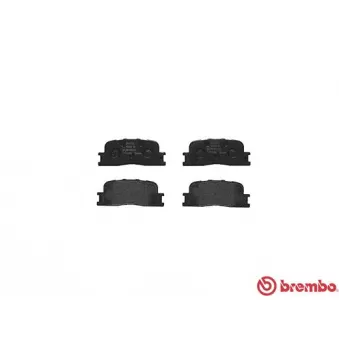 Jeu de 4 plaquettes de frein arrière BREMBO P 83 088