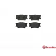 Jeu de 4 plaquettes de frein arrière BREMBO P 83 089 - Visuel 1