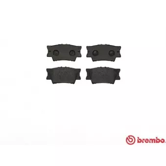 Jeu de 4 plaquettes de frein arrière BREMBO P 83 089