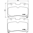 Jeu de 4 plaquettes de frein avant BREMBO P 83 090 - Visuel 2