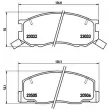 Jeu de 4 plaquettes de frein avant BREMBO P 83 093 - Visuel 2