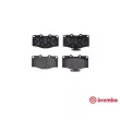 Jeu de 4 plaquettes de frein avant BREMBO P 83 095 - Visuel 1