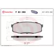 Jeu de 4 plaquettes de frein arrière BREMBO P 83 098 - Visuel 2