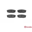 Jeu de 4 plaquettes de frein arrière BREMBO P 83 098 - Visuel 1